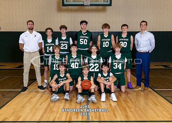 2023 8th Grade Basketball Boys Green JJHS