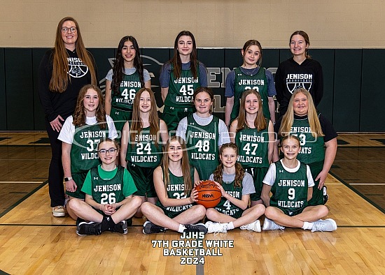 2024 Girls 7th Grade Basketball White JJHS